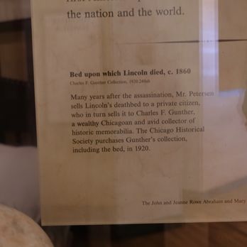 Chicago History Museum - Bed upon which Lincoln died - Museums Near Me - Chicago, Illinois