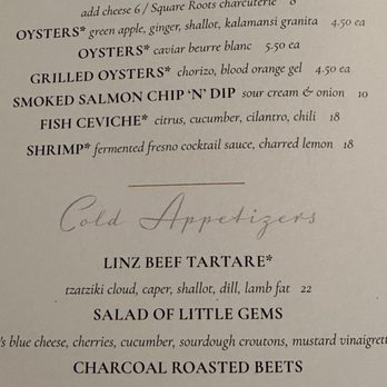 Atria - Menue - Seafood Near Me - Flagstaff, Arizona