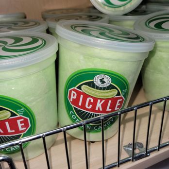 Alamo Candy - Pickle cotton candy. They carry other cotton candy too. - Candy Stores Near Me - San Antonio, Texas