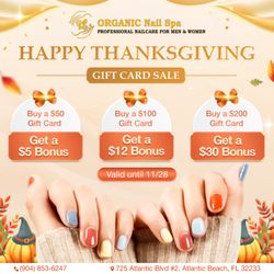 Organic Nails - HAPPY THANKSGIVING