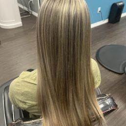 Blonde highlights! AFTER picture Blonde highlights! AFTER picture