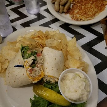 Blondie's Barn - Chicken Caesar Wrap. Very generous portions! - Breakfast & Brunch Near Me - Haslett, Michigan Blondie's Barn - Chicken Caesar Wrap. Very generous portions! - Breakfast & Brunch Near Me - Haslett, Michigan