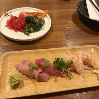 Mori Izakaya - Tuna, seared salmon nigiri, pickles - Izakaya Near Me - Anaheim, California Mori Izakaya - Tuna, seared salmon nigiri, pickles - Izakaya Near Me - Anaheim, California