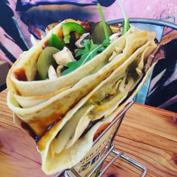 Muncheez - Big boy crepe $10.50 - roast beef, turkey, green pepp, Spanish onions, pickles, mushrooms, arugula, cheddar and havarti and BBQ sauce - Creperies Near Me - North York, Ontario Muncheez - Big boy crepe $10.50 - roast beef, turkey, green pepp, Spanish onions, pickles, mushrooms, arugula, cheddar and havarti and BBQ sauce - Creperies Near Me - North York, Ontario