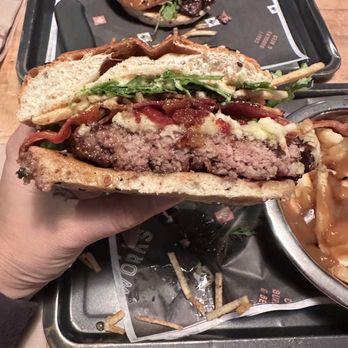 The Works - Tragically maple burger; yum! - Burgers Near Me - Niagara Falls, Ontario The Works - Tragically maple burger; yum! - Burgers Near Me - Niagara Falls, Ontario