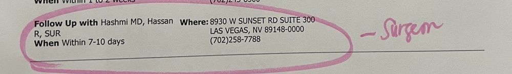 Las Vegas Surgical Associates - patient advocate in Henderson, NV