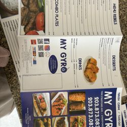 My Gyro Turkish Cuisine - Menu