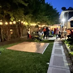 E and J Events - Dance floor outdoor lighting
