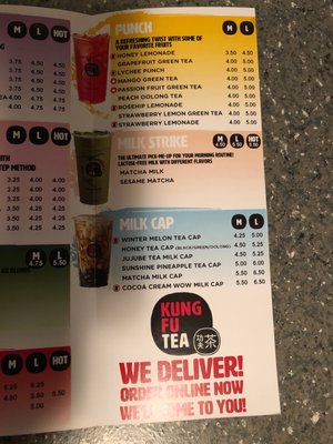 Menu photo 1 Kung Fu Tea Rochester Hills, MI Menu photo 1 Kung Fu Tea Rochester Hills, MI