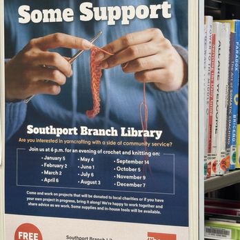 Southport Library - Knitting and crochet group for charity. - Libraries Near Me - Indianapolis, Indiana Southport Library - Knitting and crochet group for charity. - Libraries Near Me - Indianapolis, Indiana