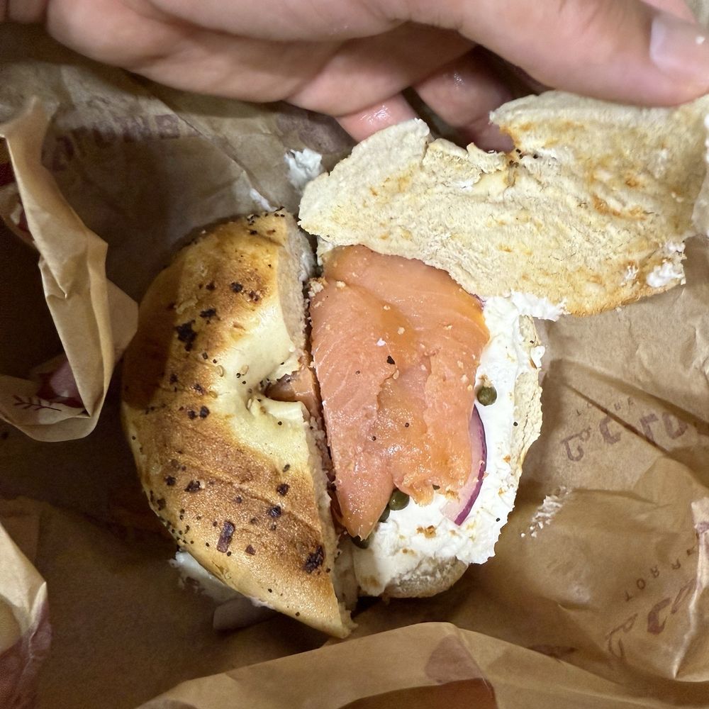 Lox and Cream Cheese on Everything Bagel Lox and Cream Cheese on Everything Bagel