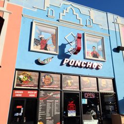 Poncho's Taqueria - Awesome looking place! Love the traditional exican style building. Can't wait to have my biria plate!