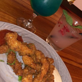 Duke's Malibu - Blue Hawaiian, Raspberry Mojito & Panko cruster calamri - New American Near Me - Malibu, California