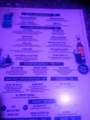 Menu photo 5 Glitter Gulch Tiki Las Vegas, NV