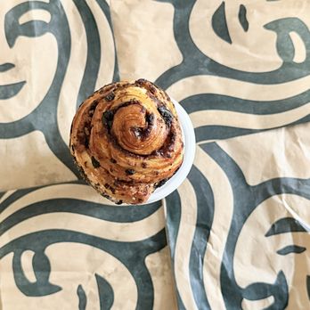 Starbucks - aerial view of a Cookie Croissant Swirl 2/8/2026 - Coffee & Tea Near Me - Fresno, California Starbucks - aerial view of a Cookie Croissant Swirl 2/8/2026 - Coffee & Tea Near Me - Fresno, California
