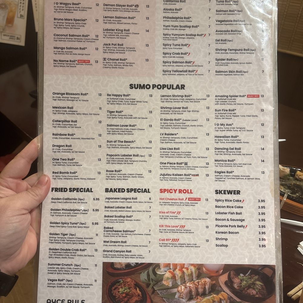 Sushi Sumo Decatur - Menu - Sushi Bars Near Me - Las Vegas, Nevada Sushi Sumo Decatur - Menu - Sushi Bars Near Me - Las Vegas, Nevada