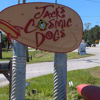 Jack's Cosmic Dogs - Sign - Hot Dogs Near Me - Mount Pleasant, South Carolina Jack's Cosmic Dogs - Sign - Hot Dogs Near Me - Mount Pleasant, South Carolina