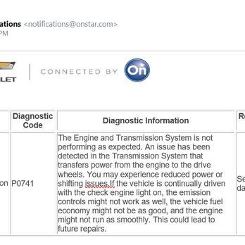 Transmission Experts - OnStar Report with Transmission Code this was right after we picked up the vehicle from Transmission Experts so what did they fix? - Auto Repair Near Me - Columbus, Georgia Transmission Experts - OnStar Report with Transmission Code this was right after we picked up the vehicle from Transmission Experts so what did they fix? - Auto Repair Near Me - Columbus, Georgia