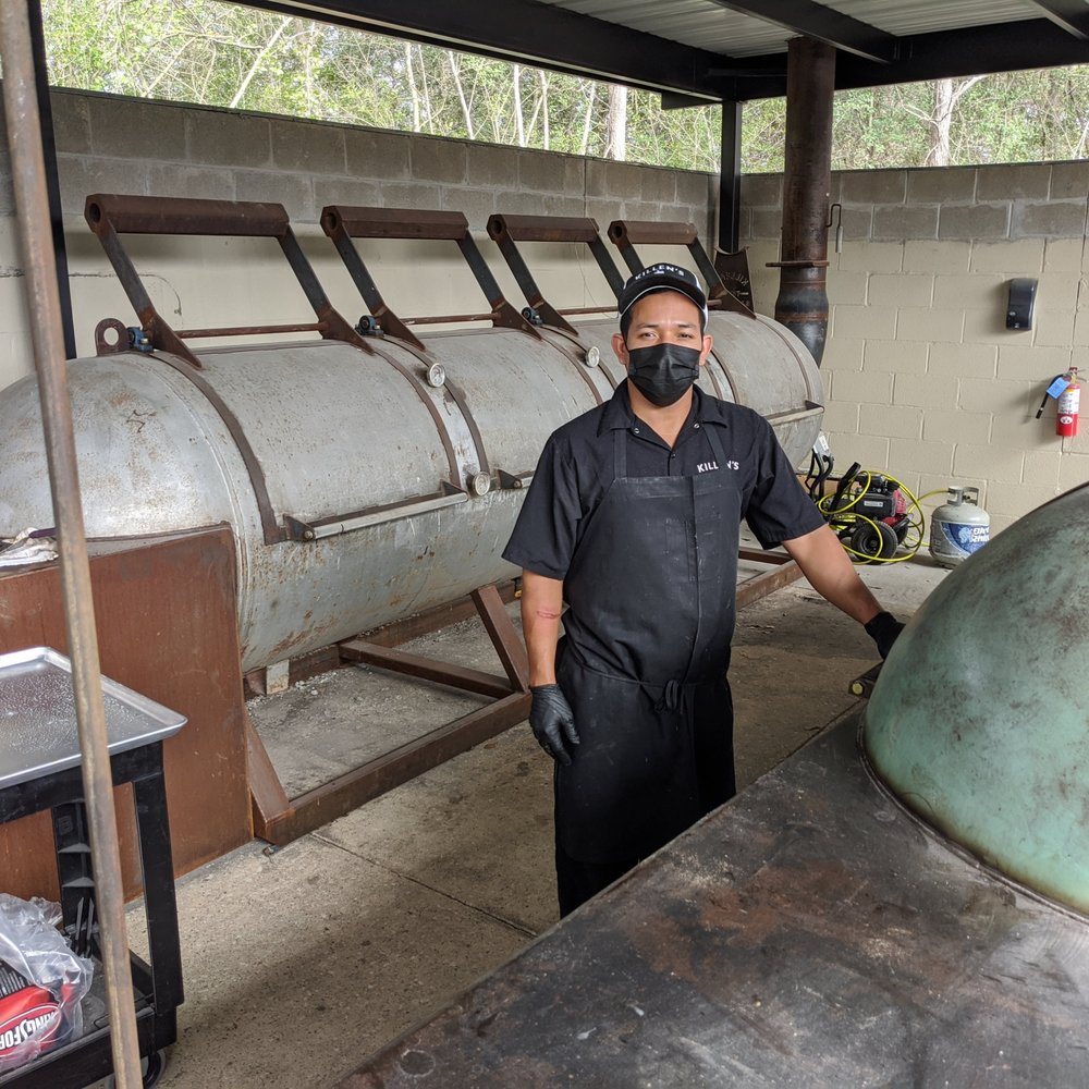 Killen's Barbecue - The pitmaster who works these smokers night and day - Barbeque Near Me - Shenandoah, Texas Killen's Barbecue - The pitmaster who works these smokers night and day - Barbeque Near Me - Shenandoah, Texas