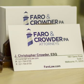 Faro & Crowder - Attorney J. Christopher Crowder. - Bankruptcy Law Near Me - Melbourne, Florida