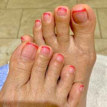 Bellissima Nails & Wax - Amazing pink Frence tips. I love it for summer - Nail Salons Near Me - Mesa, Arizona Bellissima Nails & Wax - Amazing pink Frence tips. I love it for summer - Nail Salons Near Me - Mesa, Arizona