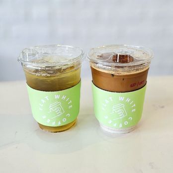 Flat White Coffee - Mango Tango and Spanish Latte - Cafes Near Me - Cypress, California Flat White Coffee - Mango Tango and Spanish Latte - Cafes Near Me - Cypress, California