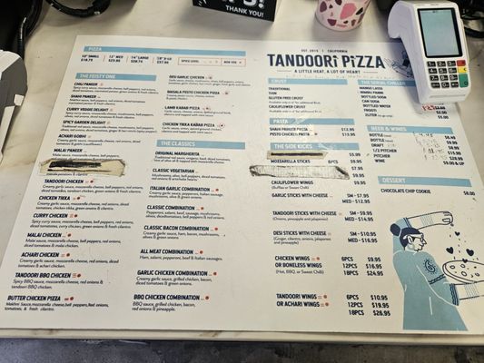 Menu photo 2 Tandoori Pizza Brentwood, CA Menu photo 2 Tandoori Pizza Brentwood, CA