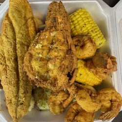 Big Bite Delight - Fish, lobster tails, and shrimp