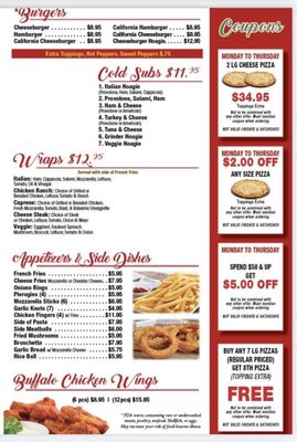 Menu photo 2 La Borgata Pizza Coopersburg, PA