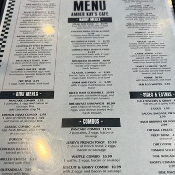 Amber Kay’s Cafe - Menu - Breakfast & Brunch Near Me - Cedar City, Utah Amber Kay’s Cafe - Menu - Breakfast & Brunch Near Me - Cedar City, Utah