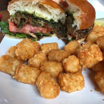 Firefly - veggie burger lunch with tots ($12) - Bars Near Me - Charlottesville, Virginia Firefly - veggie burger lunch with tots ($12) - Bars Near Me - Charlottesville, Virginia