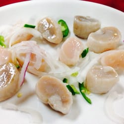 Mariscos los Arbolitos de Cajeme - Callo de Hacha (raw scallops)