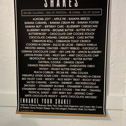 Boerne Nutrition - Shakes Menu