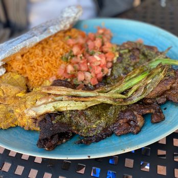 Plaza Azteca - Churrasco Tostones  Rice & pico - Mexican Near Me - Henrico, Virginia