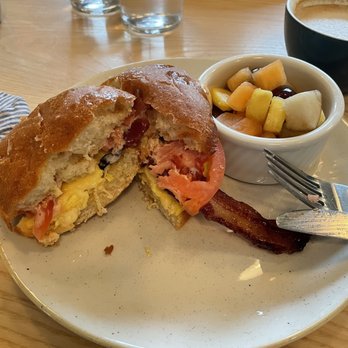 Field Brewing - Breakfast sammy - Brewpubs Near Me - Westfield, Indiana