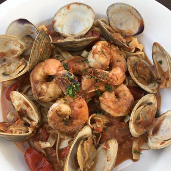 Porcini - Seafood pasta - New American Near Me - Highlands, New Jersey