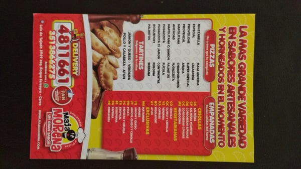 Menu photo 2 Maja Morena Córdoba, X Menu photo 2 Maja Morena Córdoba, X