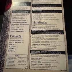 Sportman's Bar - Menu