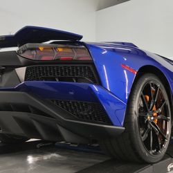 Kelley's Detail Studio - SunTek Reaction custom full body paint protection film wrap on a blue Lamborghini Aventador