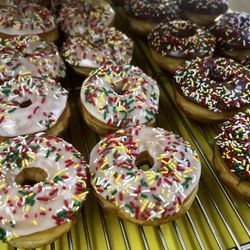 Donuts To Go - Sprinkle raised donuts