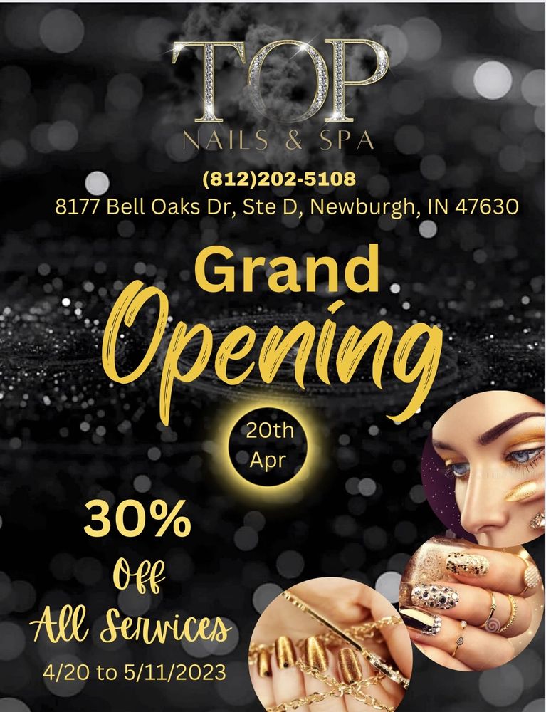 TOP NAILS & SPA NEWBURGH 8177 Bell Oaks Dr, Newburgh, Indiana Nail Salons Phone Number Yelp