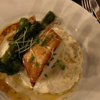 Twisted Tree - Chilean Sea Bass, cauliflower purée, broccolini - Seafood Near Me - Saint Louis, Missouri Twisted Tree - Chilean Sea Bass, cauliflower purée, broccolini - Seafood Near Me - Saint Louis, Missouri