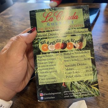 La Colada Gourmet - Menu - Coffee & Tea Near Me - Miami, Florida La Colada Gourmet - Menu - Coffee & Tea Near Me - Miami, Florida