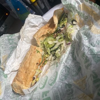 Subway - a sub sandwich with lettuce and cheese - Sandwiches Near Me - Muncie, Indiana