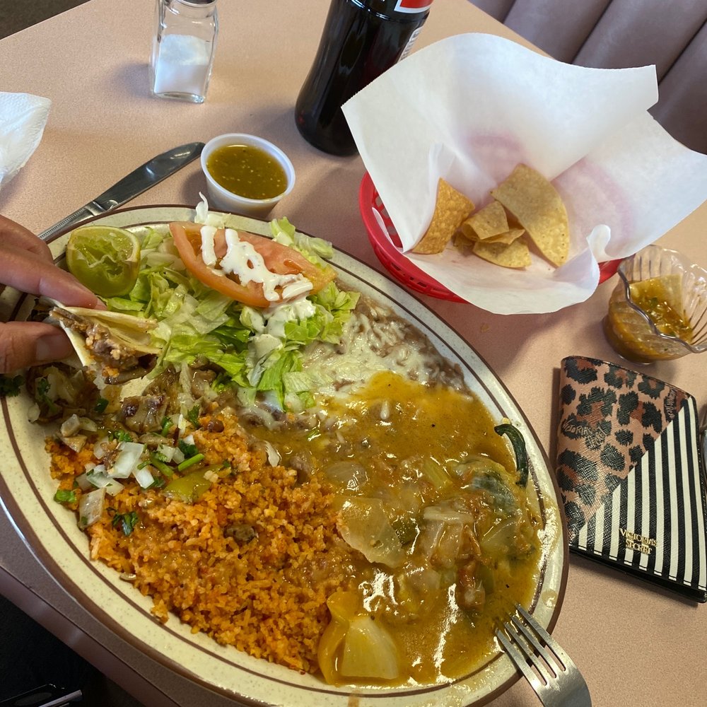 El Grullense - Chile regeno with a taco de buche rice and beans - Mexican Near Me - Mojave, California El Grullense - Chile regeno with a taco de buche rice and beans - Mexican Near Me - Mojave, California