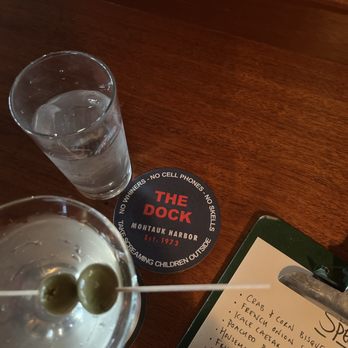 The Dock - Dirty Martini - Seafood Near Me - Montauk, New York The Dock - Dirty Martini - Seafood Near Me - Montauk, New York