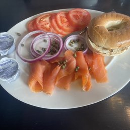 Bagel with lox