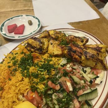 Abu Salim Middle Eastern Grill - Chicken Kabob plate - Halal Near Me - San Francisco, California Abu Salim Middle Eastern Grill - Chicken Kabob plate - Halal Near Me - San Francisco, California