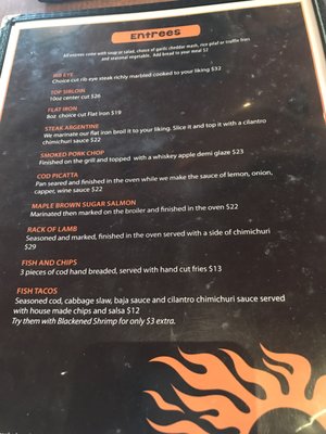 Menu photo 2 Sunfire Grill Quincy, WA Menu photo 2 Sunfire Grill Quincy, WA