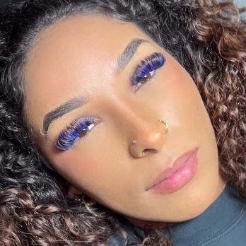 Get Lashous - Beautiful Ombre blue & pink - Eyelash Service Near Me Get Lashous - Beautiful Ombre blue & pink - Eyelash Service Near Me